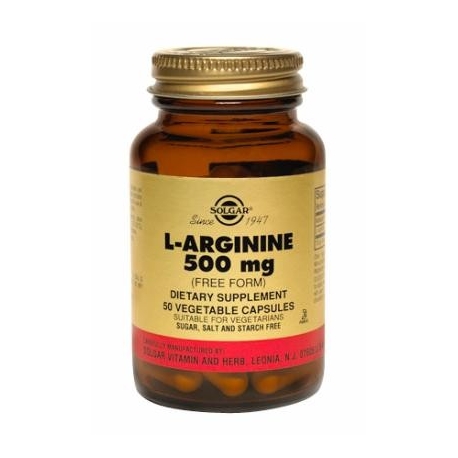 L ARGININE 500MG FCO 50 CAPSULAS VEGETABLE