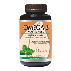 OMEGA 3 SABOR A MENTA MASTICABLE 60 TABLETAS MAST