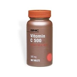 VITAMIN GNC C 500 WITH ROSE HIPS FCO 100 TABLETAS