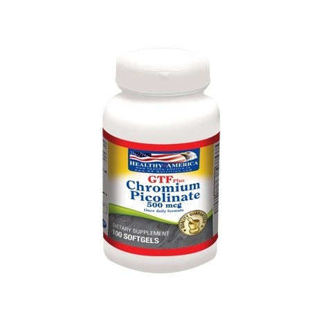 CHROMIUM PICOLINATE GTF PLUS 500MG FCO 100 SOFT