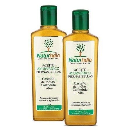 OFERTA ACEITE CORPORAL PIERNAS BELLAS (NATURINDIA) (SUPERFARMACIA VIRTUAL A-Z) FCO*250ML X 2 UNIDADES 