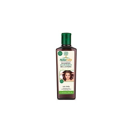 NATURINDIA SHAMPOO AYURVEDICO CON AMLA (CRECIMIENTO Y BRILLO NATURAL) FCO*250ML 