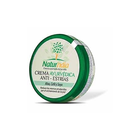 NATURINDIA CREMA AYURVEDICA CORPORAL ANTI ESTRIAS (CON ALOE VERA,CAFE Y SOYA) FCO*150ML (ENVIOS COLOMBIA) CANTIDAD*1