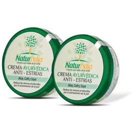 NATURINDIA CREMA AYURVEDICA CORPORAL ANTI ESTRIAS (CON ALOE VERA,CAFE Y SOYA) FCO*150ML (ENVIOS COLOMBIA) CANTIDAD*2