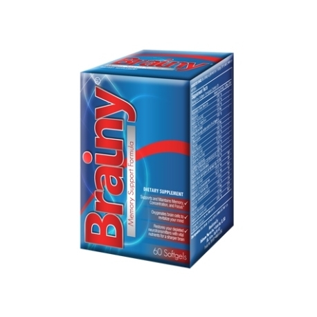 BRAINY X 2 UNID (MEMORIA,CONCENTRACION AND FOCUS) (SUPERMERCADO VIRTUAL DE LA A-Z) FCO 60*SOFG