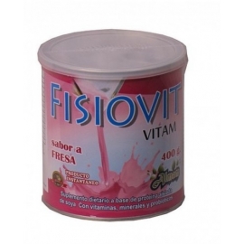 FISIOVIT POLVO FRESA (MULTIVITAMINICO MEJORA LA VITALIDA,ENERGIA Y OXIGENA EL CEREBRO) FCO* 400GR