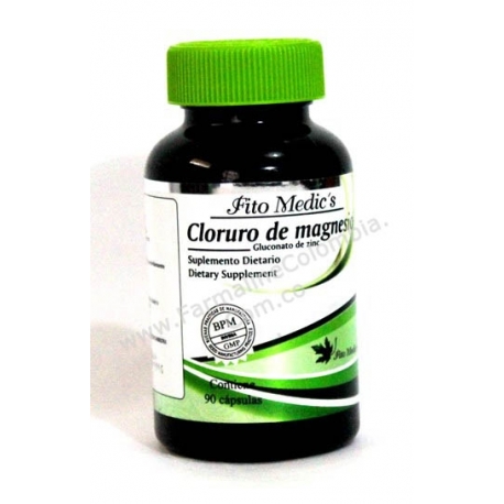 CLORURO DE MEGNESIO (GLUCONATO DE ZINC REFORZADO CON CLOROFILA+ZINC) FCO*90 CAPSULAS 