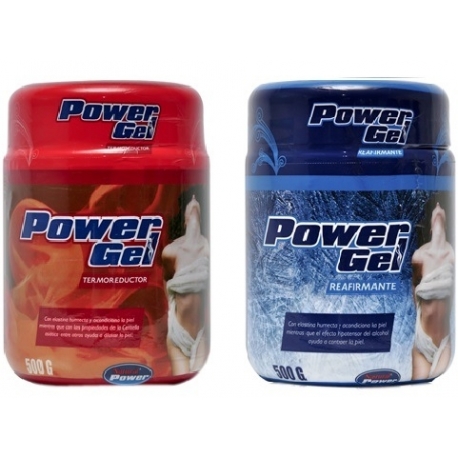 OFERTA POWER GEL ( REAFIRMANTE FRIO Y TERMOREDUCTOR CALIENTE) FCO 500GR CANTIDAD*2 UNIDADES