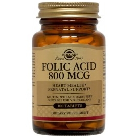 FOLIC ACID 800MG SOLGAR (ENVIOS COLOMBIA) CANTIDAD*1