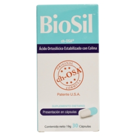 BIOSIL CAPSULAS (AYUDA UÑAS PELO CABELLO Y PIEL) FCO*30 CAPSULAS