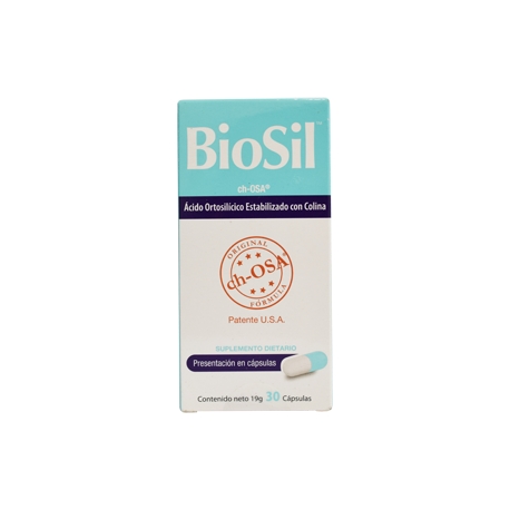 BIOSIL CAPSULAS (AYUDA UÑAS PELO CABELLO Y PIEL) FCO*30 CAPSULAS