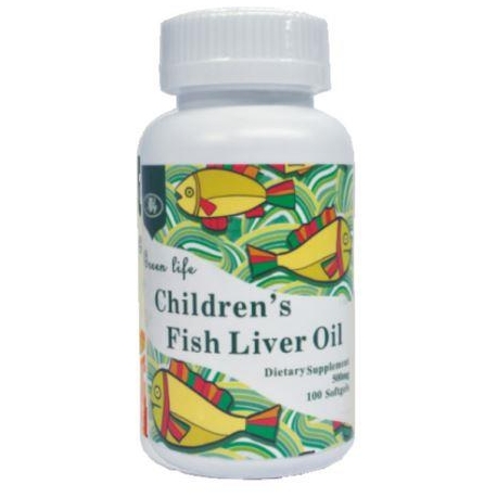 Children´s Fish Liver Oil Frasco por 100 tabletas de 500 mg. (envios a todo colombia )