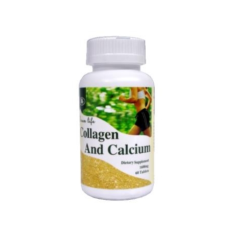 Collagen and Calcium Frasco con 60 tabletas de 1600 mg. (envios a todo colombia )