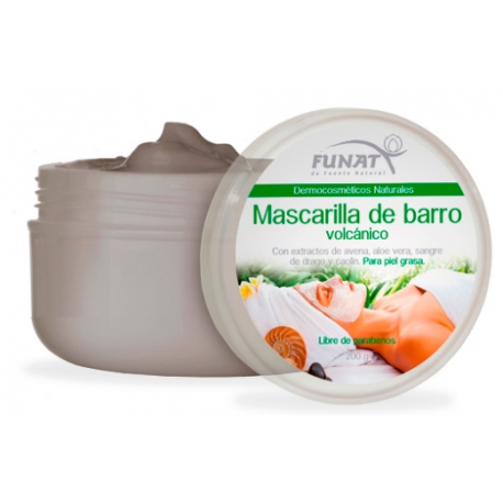 Mascarilla de barro volcánico * 200 g Funat (envíos a todo Colombia)