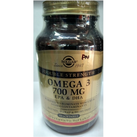 OMEGA 3 700 MG EPA & DHA *60 SOFTGELS SOLGAR (ENVIOS COLOMBIA) CANTIDAD*1