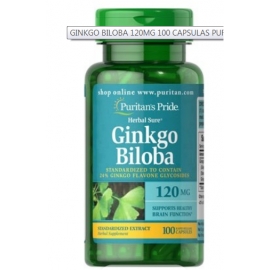 GINKGO BILOBA *120MG (envios a toda colombia) Fco*100 CAPSULAS Puritan's pride 