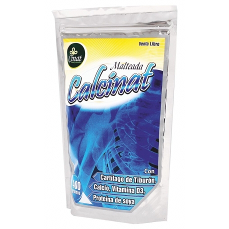 OFERTA*CALCINAT*CALCIO,VITAMIAND3 Y PROTEINA DE SOYA* BOLSA*400GR X 2 UNIDADES